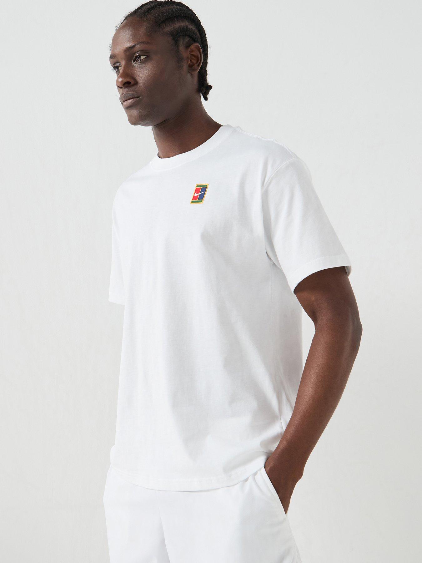 Nike Mens Tennis Short Sleeve 90 T-Shirt - White