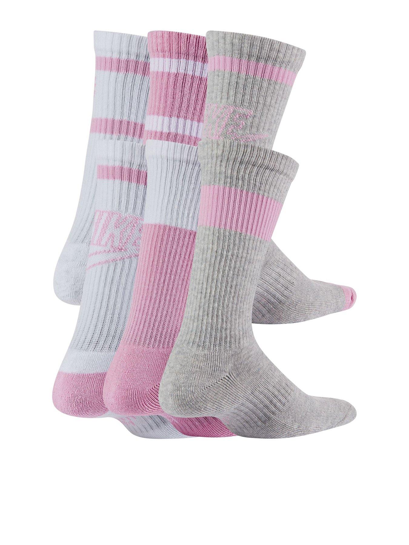 Nike Kids Everyday Cushioned Crew Socks 6 Pack - White