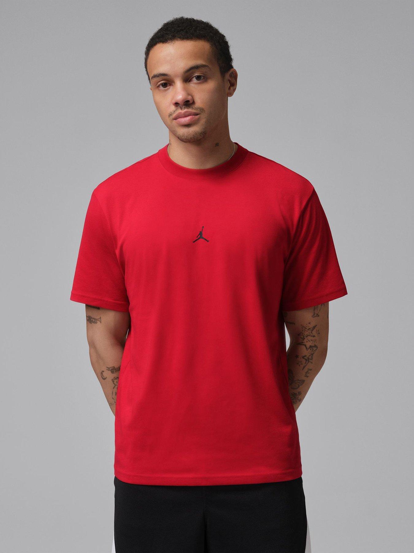 Jordan Nike Mens Dri-FIT Jumpman T-Shirt - Red