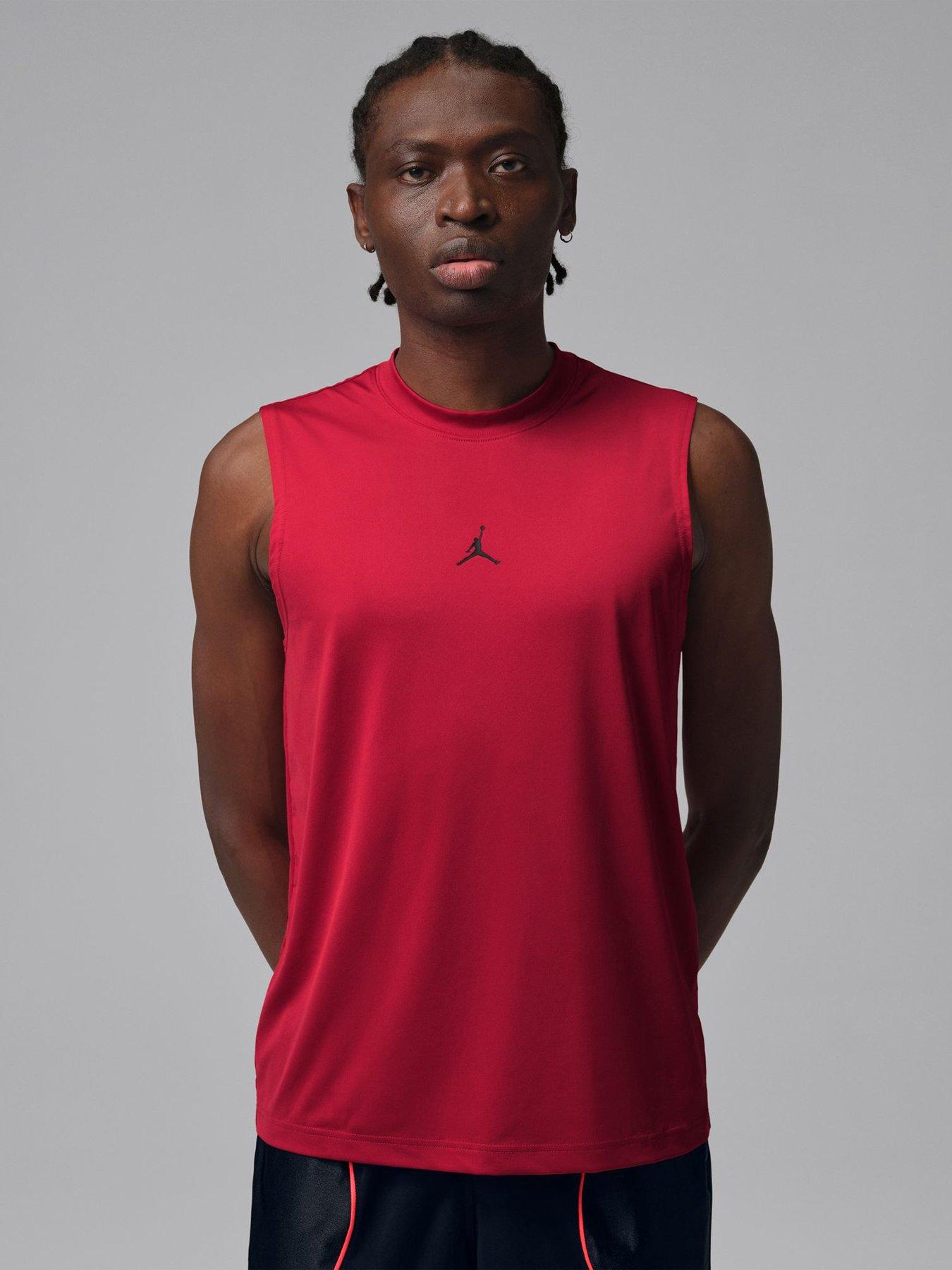 Jordan Nike Mens Dri-FIT Essential Sleeveless Top - Red