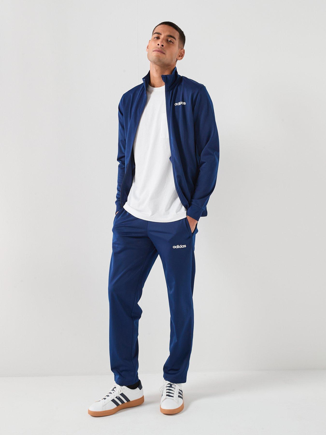 Image 1 of 6 of adidas Sportswear Men's Linear Tracksuit - Blue