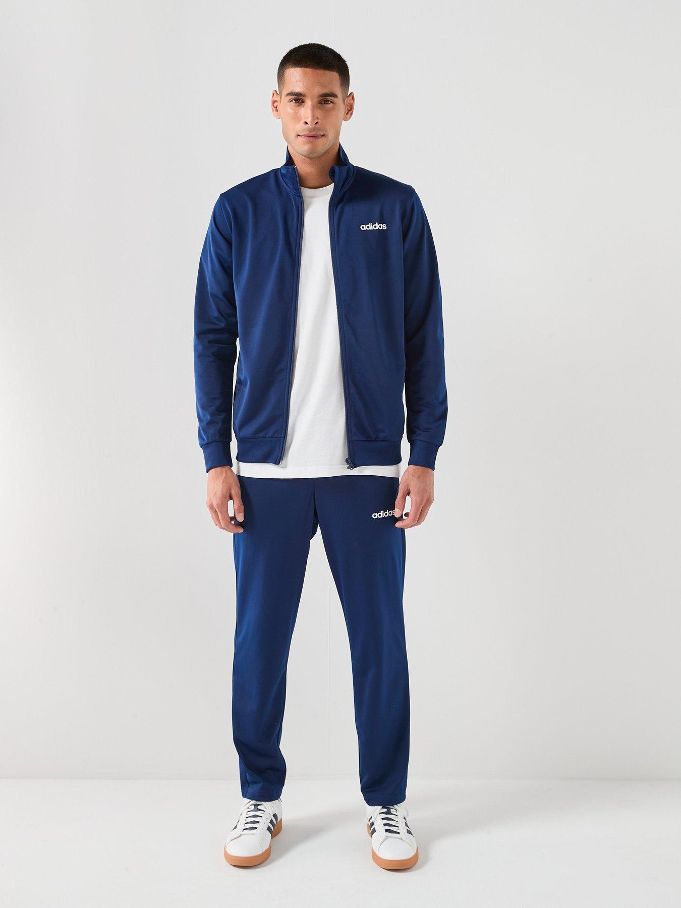 Image 4 of 6 of adidas Sportswear Men's Linear Tracksuit - Blue