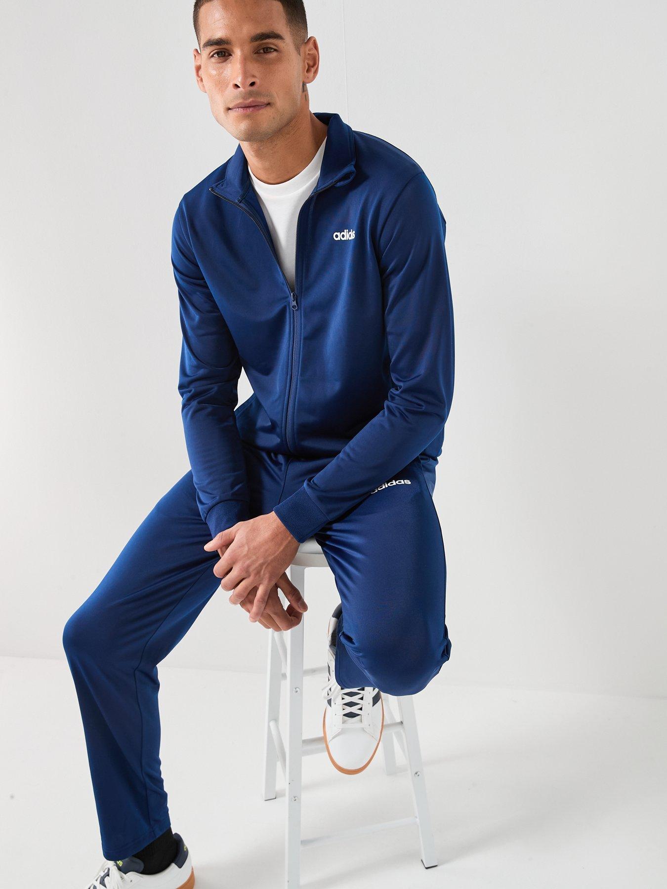 Image 5 of 6 of adidas Sportswear Men's Linear Tracksuit - Blue