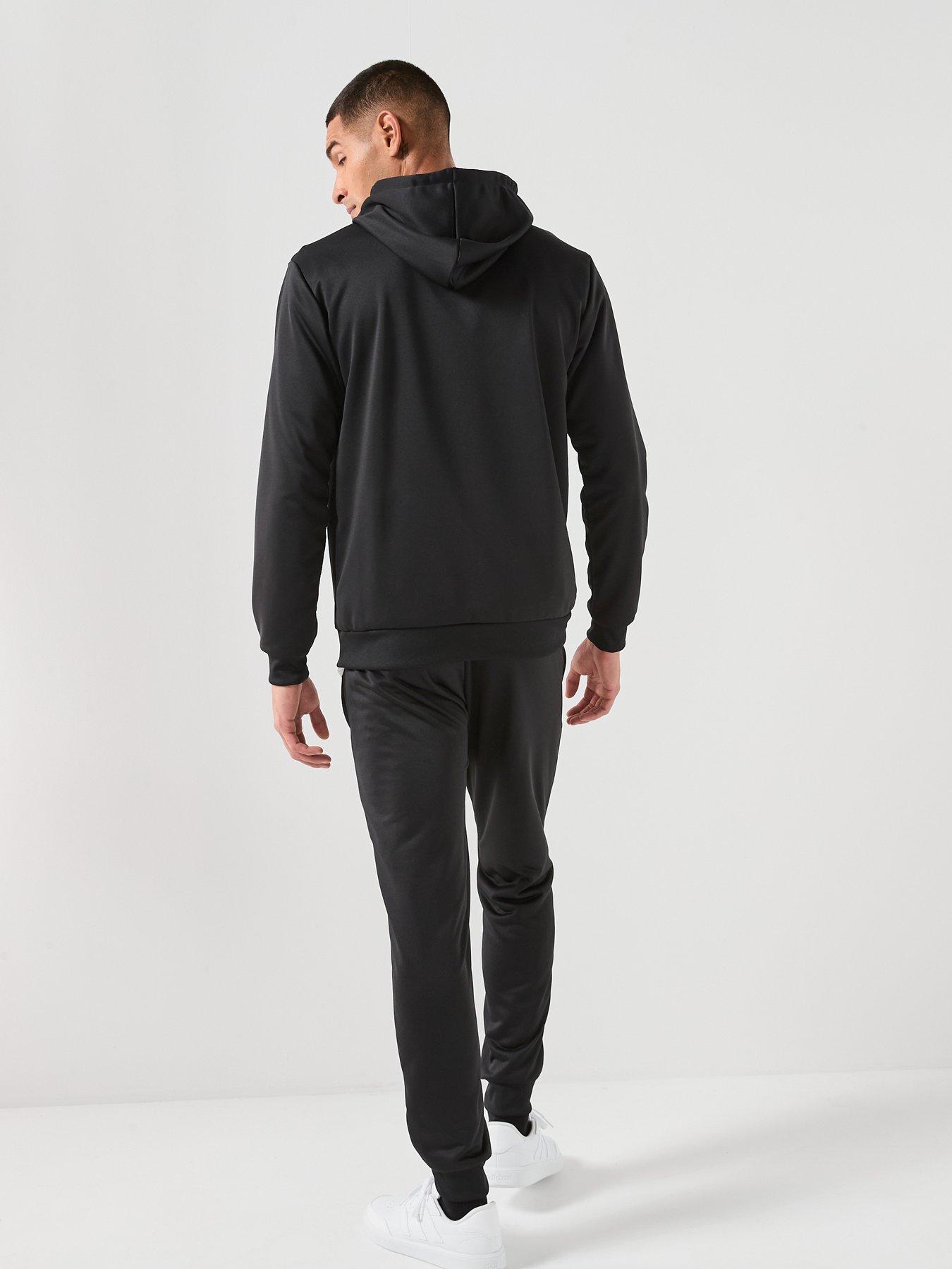 Image 2 of 5 of adidas Sportswear Men's Big Logo Hooded Tracksuits - Black