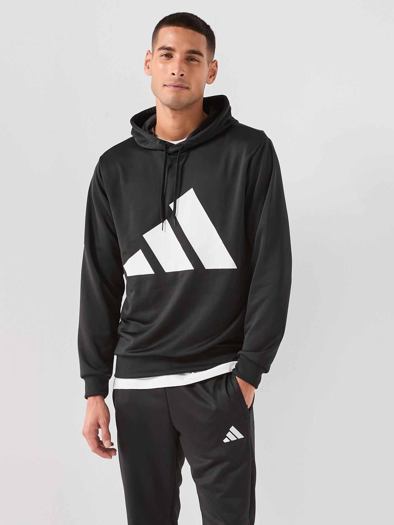 Image 4 of 5 of adidas Sportswear Men's Big Logo Hooded Tracksuits - Black