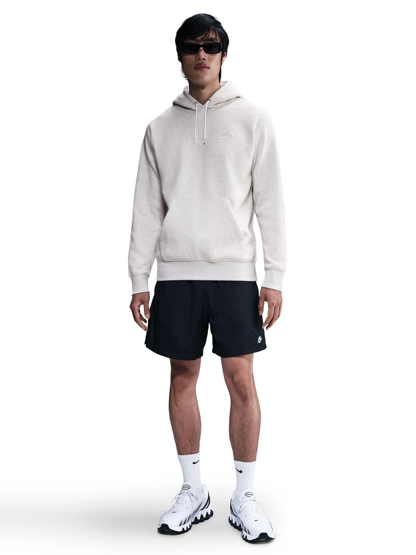 Image 3 of 5 of Nike Mens Club Pullover Hoodie - Grey