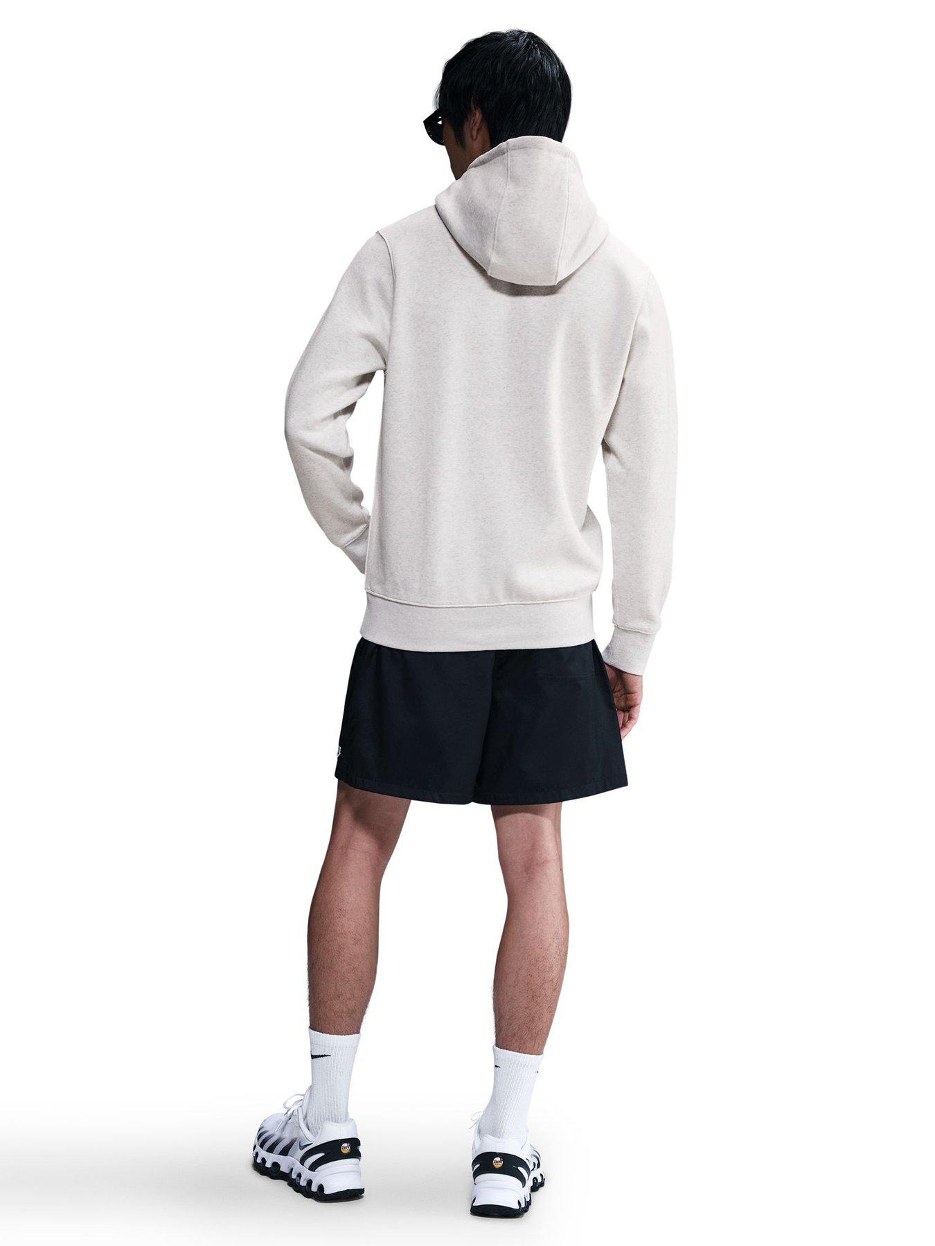 Image 4 of 5 of Nike Mens Club Pullover Hoodie - Grey