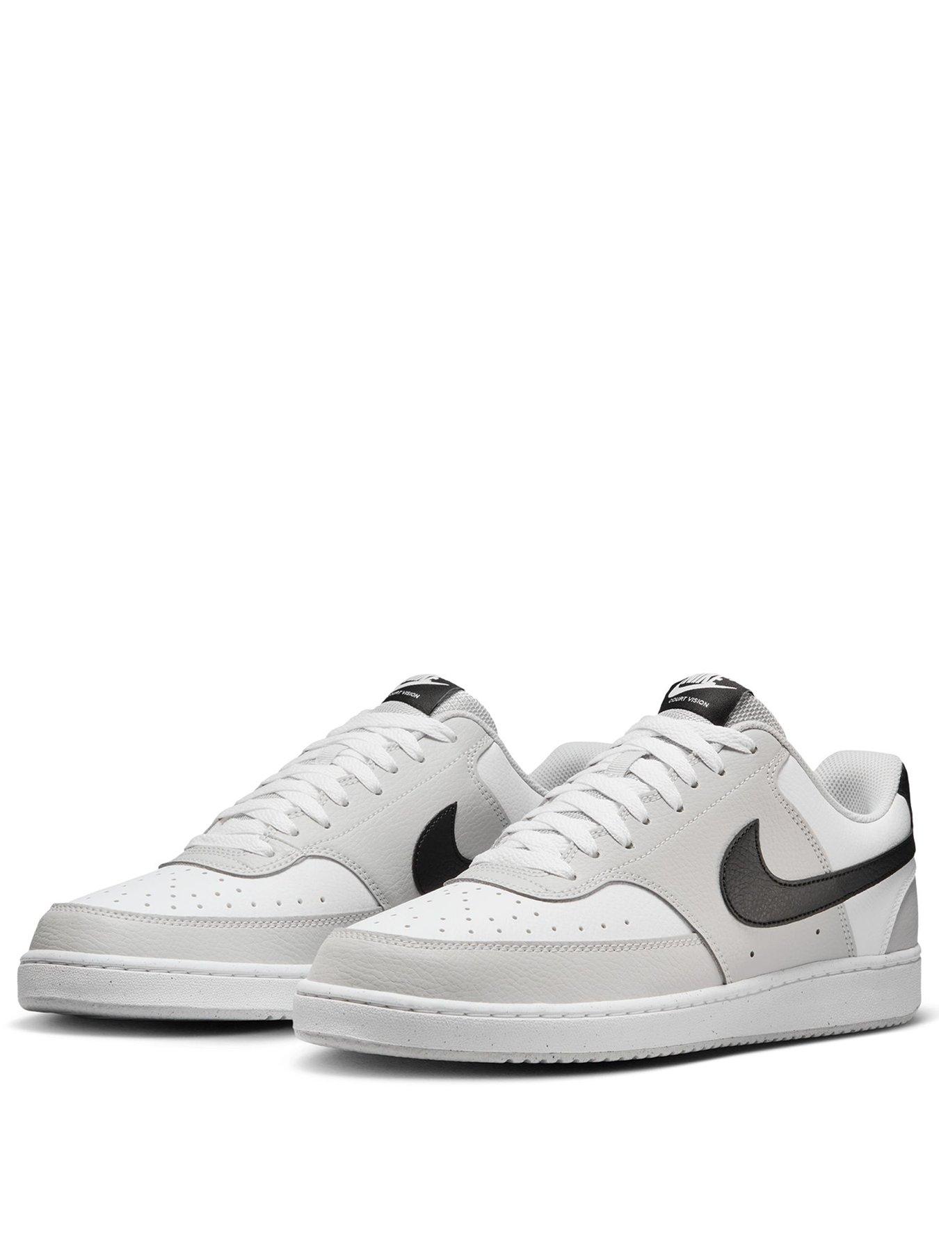 Image 2 of 7 of Nike Mens Court Vision Low Trainers - Black