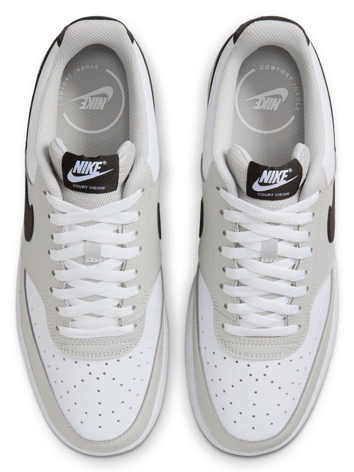 Image 4 of 7 of Nike Mens Court Vision Low Trainers - Black