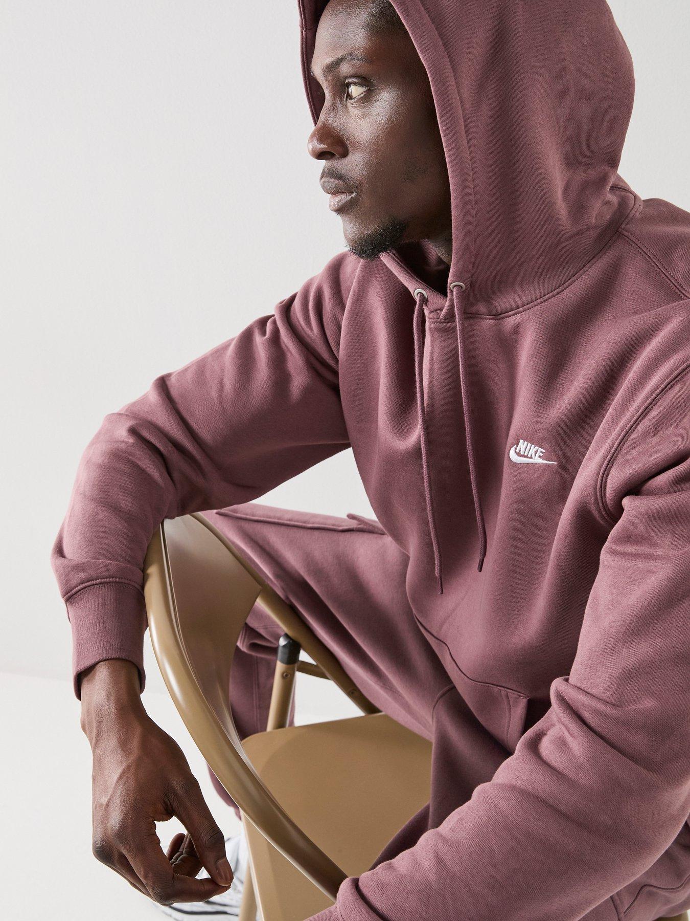 Image 4 of 6 of Nike Men's Pullover Fleece Hoodie - Purple