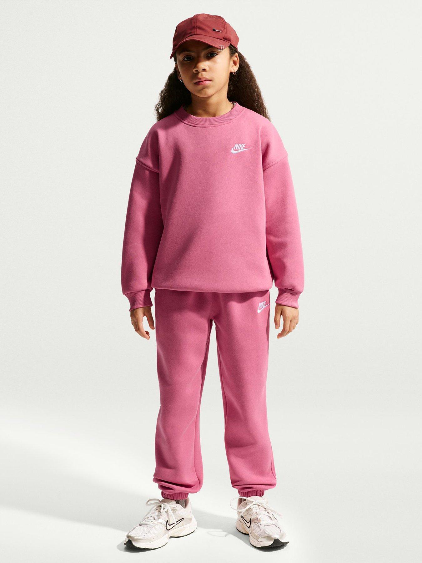 Nike Big Kids Sportswear Club Oversized Sweatshirt - Red