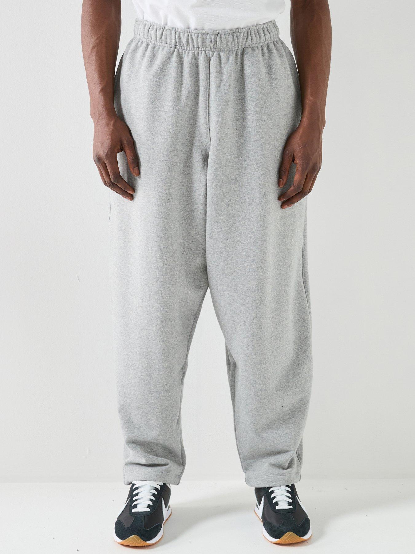 Nike Mens Club Oversized French Terry Pants - Grey