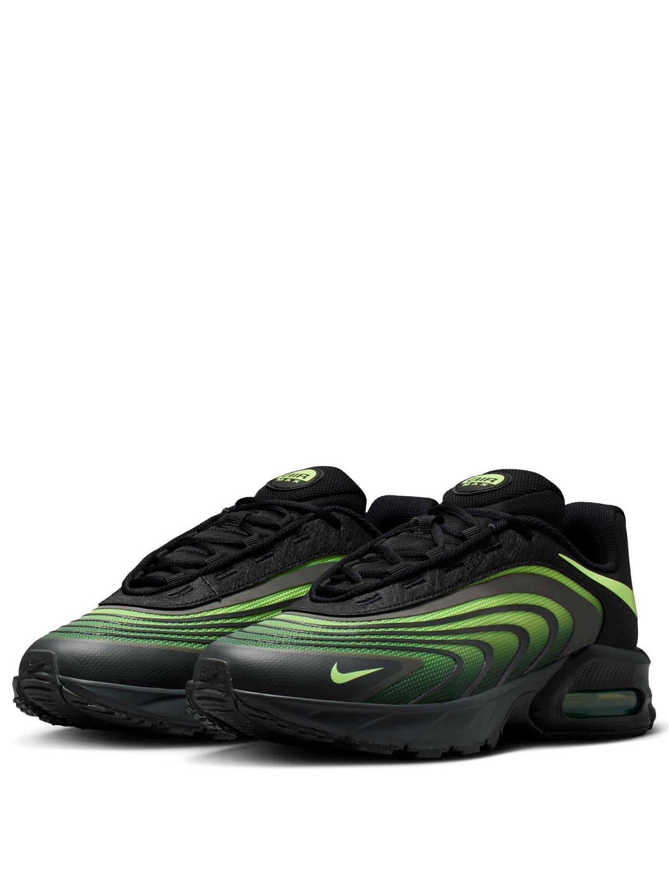 Image 2 of 7 of Nike Mens Nike Air Max Fire Trainers - Black/Green