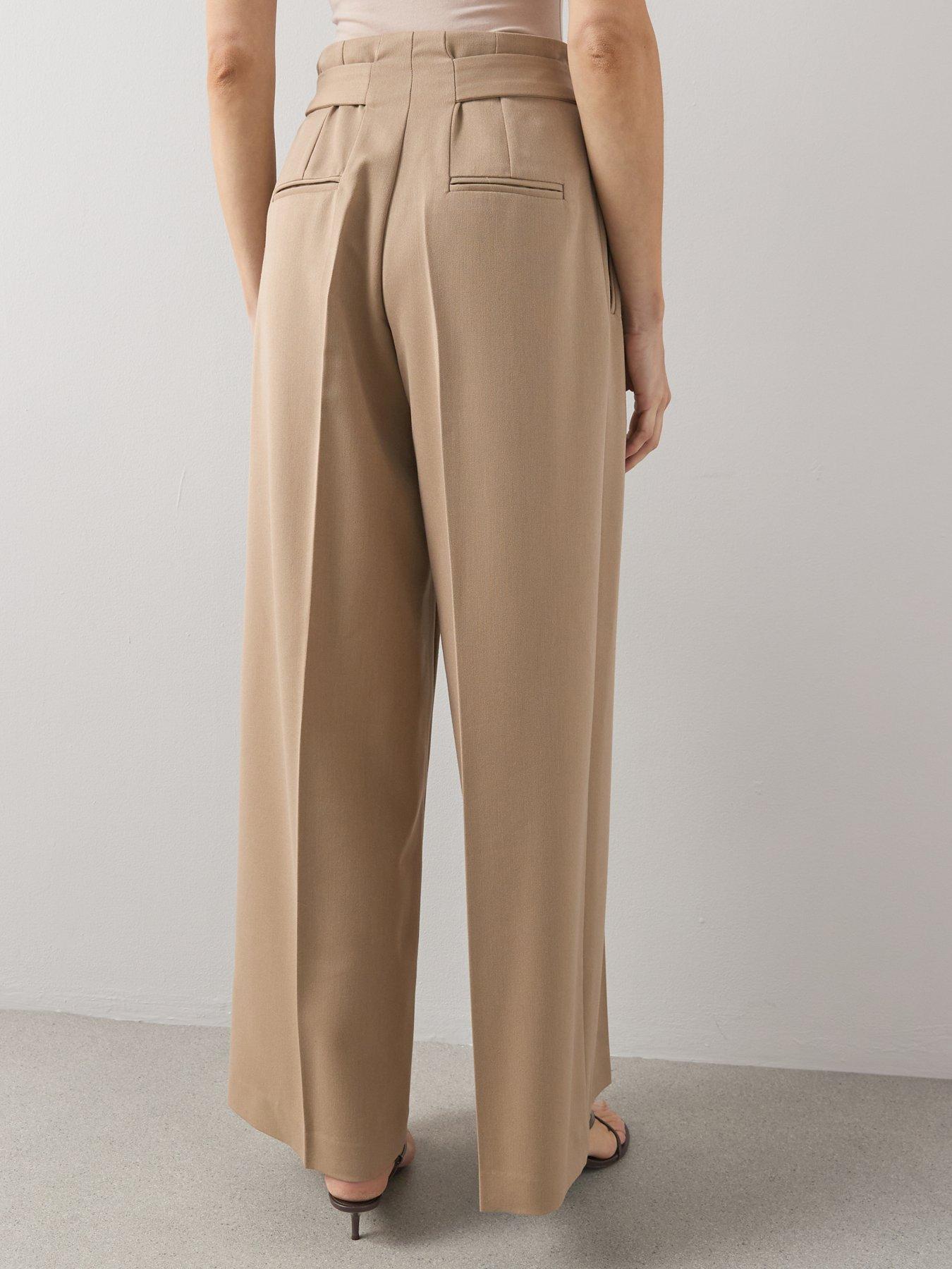 the-very-collection-pleat-front-wide-trouser-beigestillFront