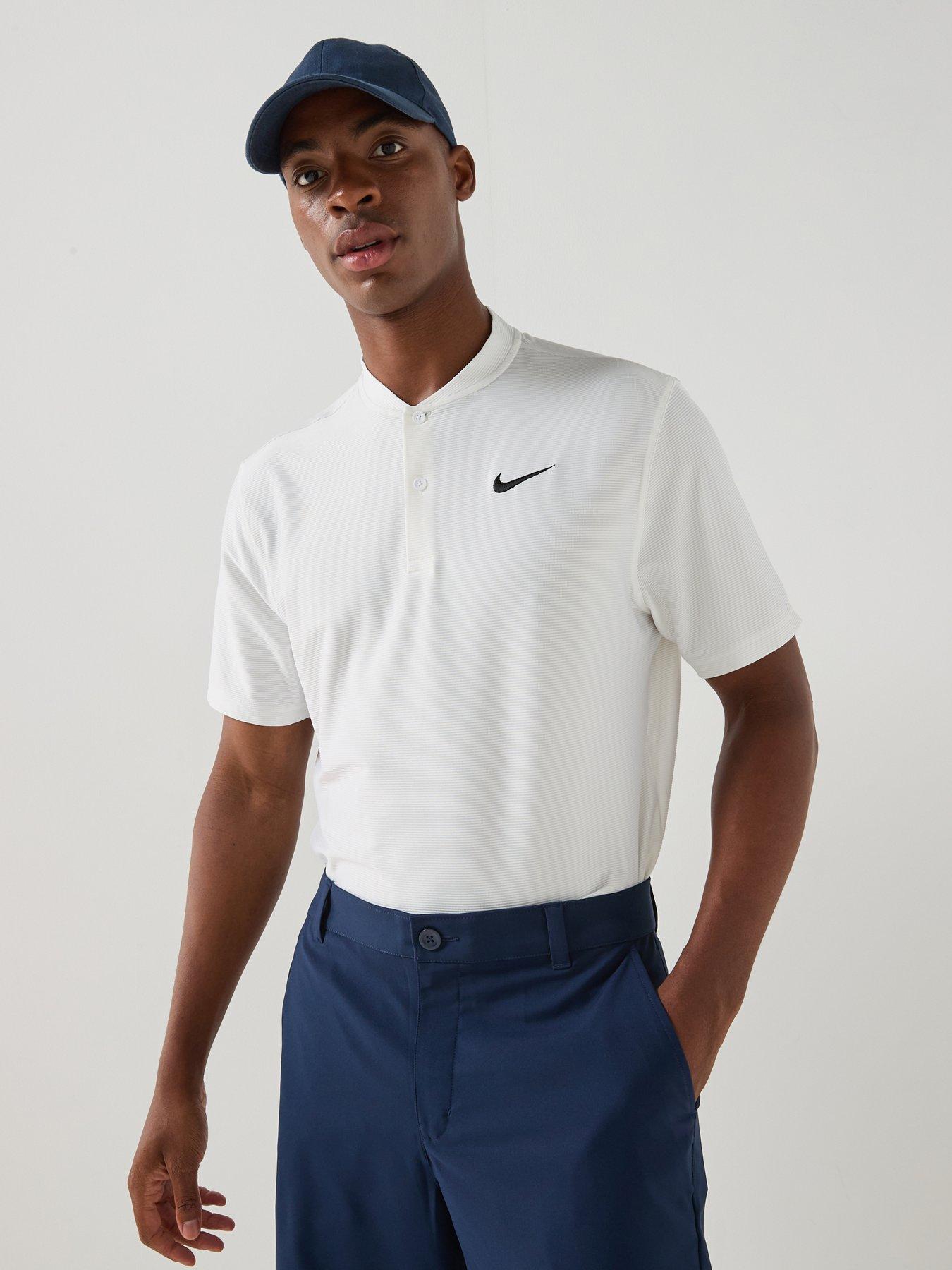 Nike Mens Golf Victory Blade Polo Shirt - White