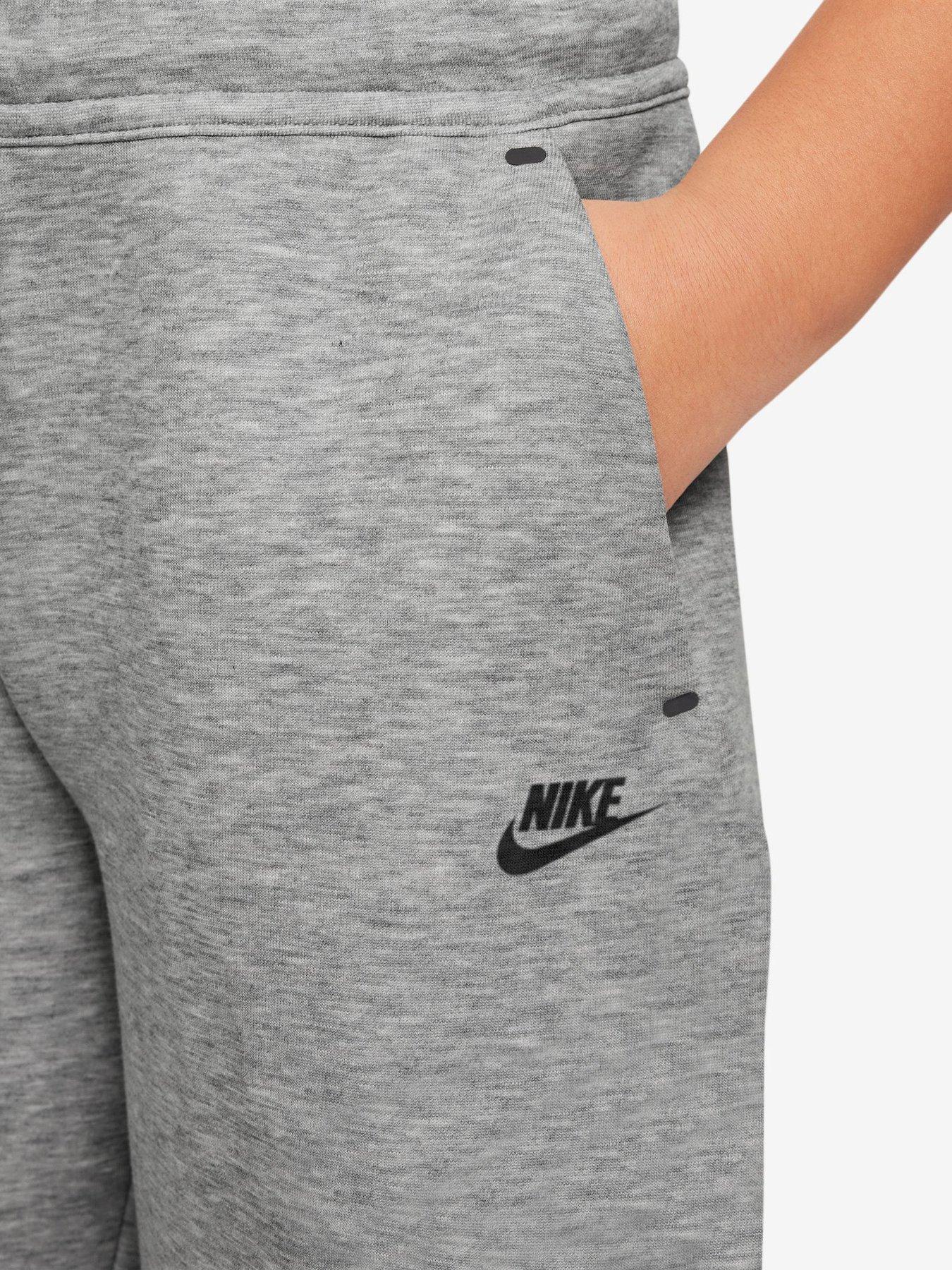 Image 7 of 7 of Nike Big Kids Tech Fleece Boys Shorts - Grey