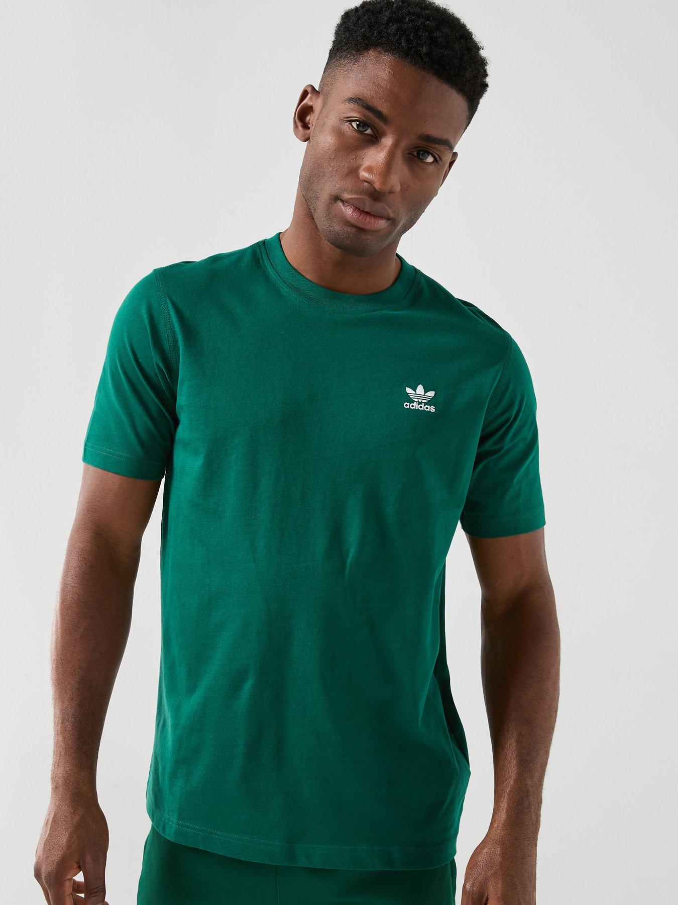 adidas-originals-mens-trefoil-essentials-t-shirt-greenfront