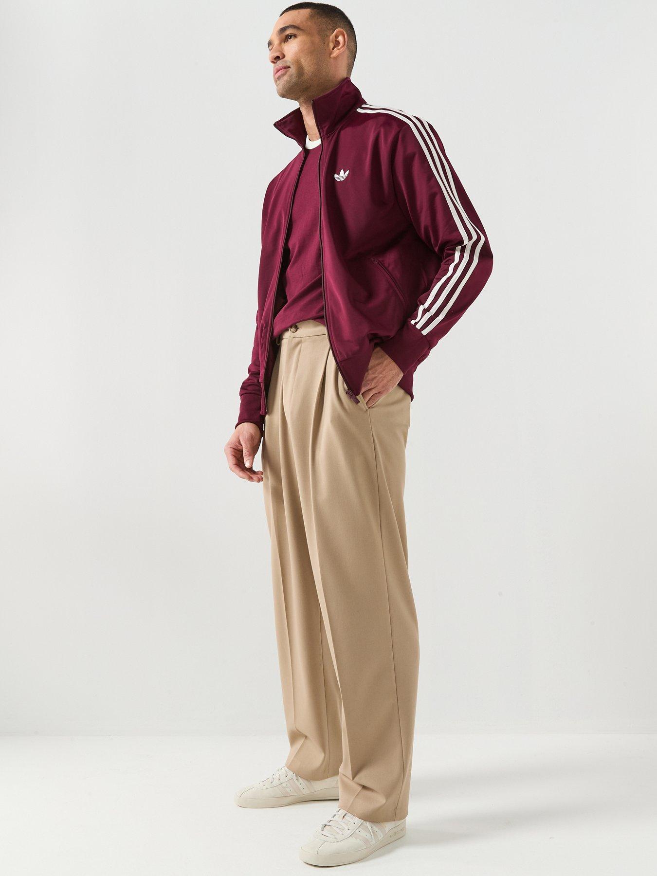 Image 3 of 6 of adidas Originals Men's Firebird Track Top - Maroon