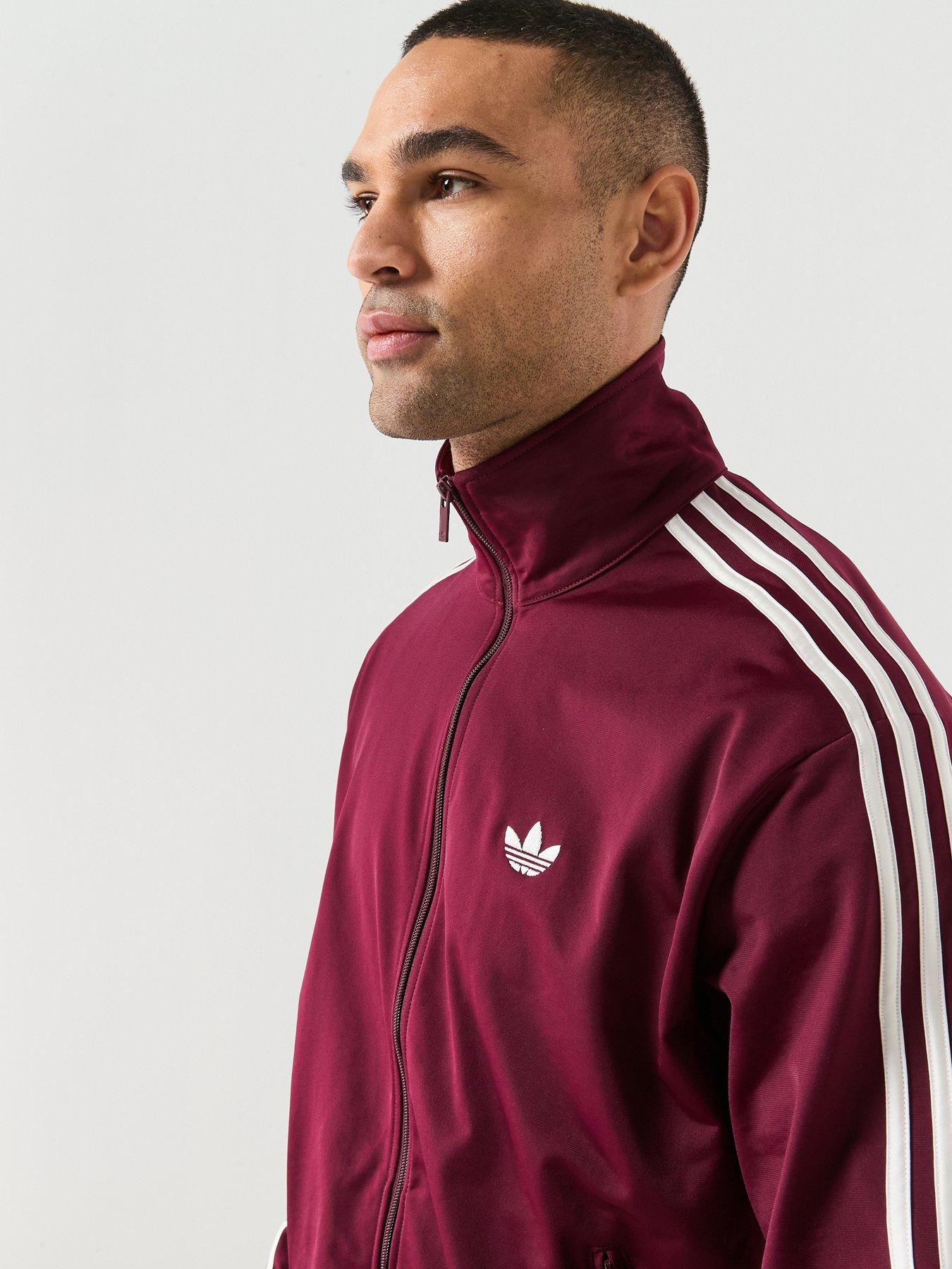 Image 4 of 6 of adidas Originals Men's Firebird Track Top - Maroon