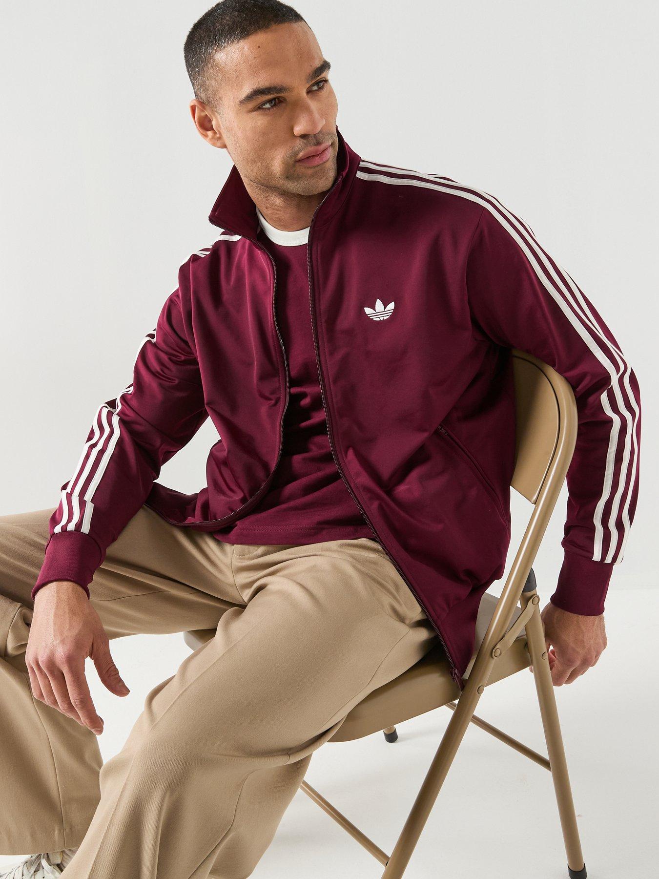 Image 5 of 6 of adidas Originals Men's Firebird Track Top - Maroon