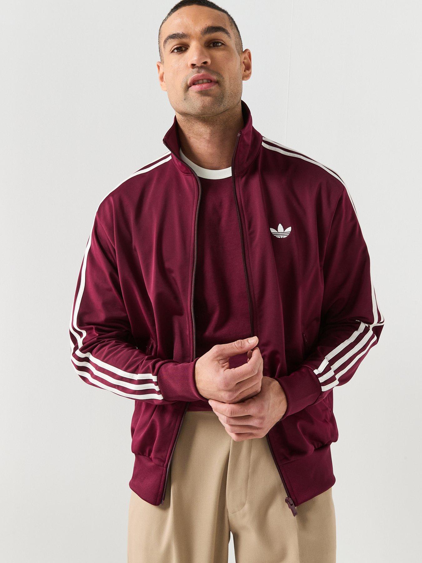 Image 6 of 6 of adidas Originals Men's Firebird Track Top - Maroon