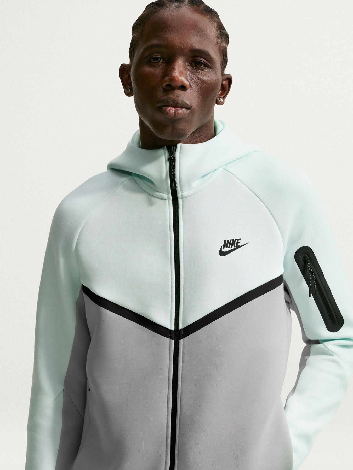 Nike Mens Tech Fleece Full Zip Windrunner Hoodie - Green