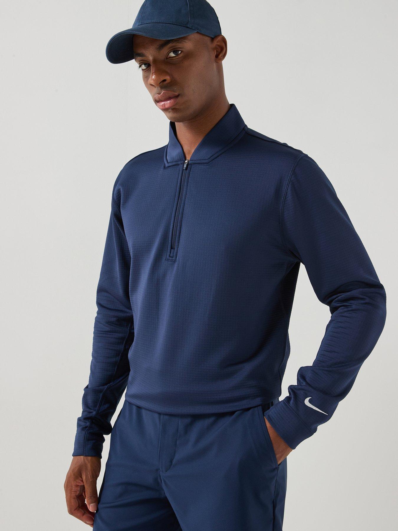Image 1 of 5 of Nike Mens Golf Victory 1/2 Zip Top - Navy