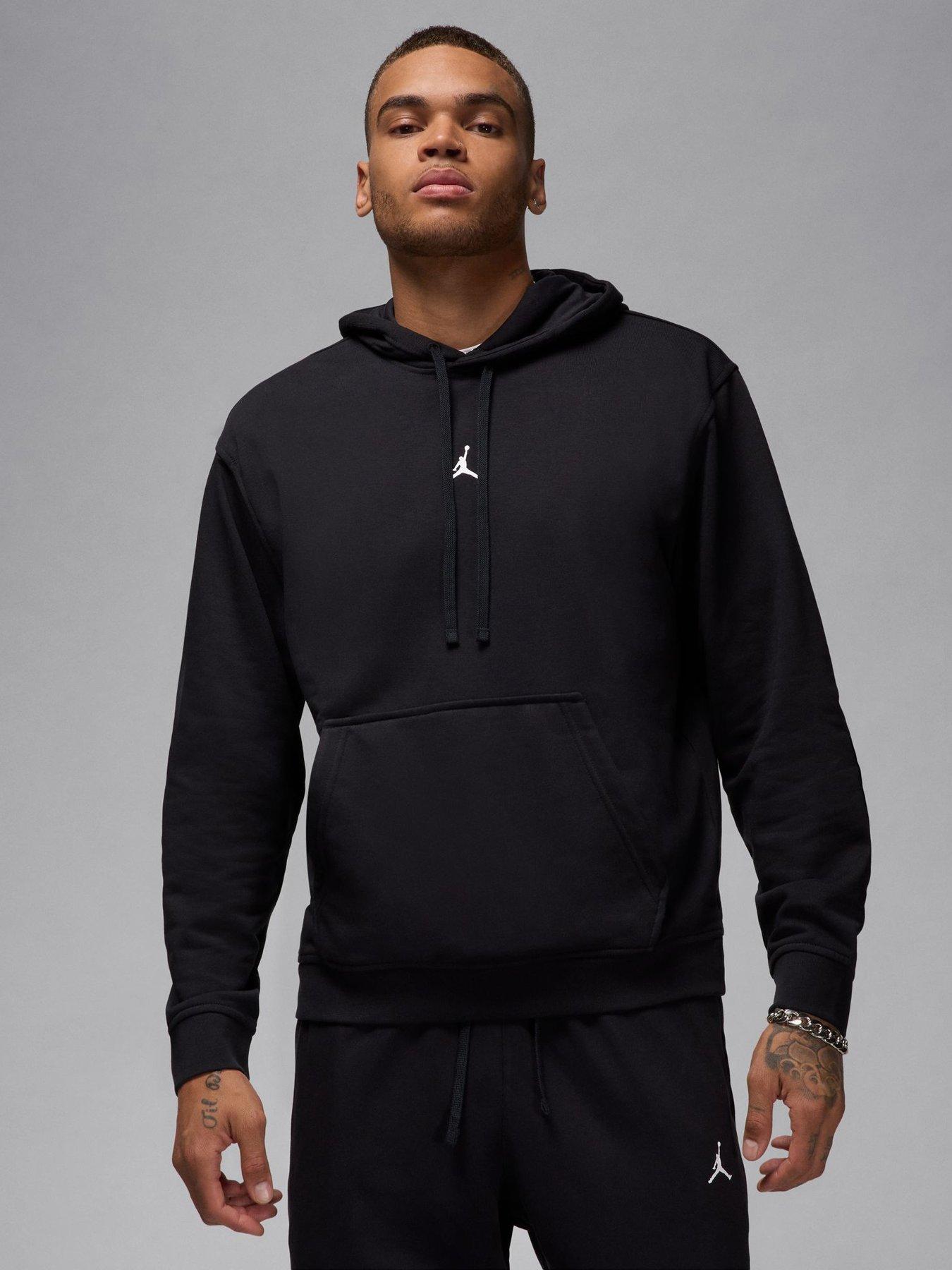 Image 1 of 6 of Jordan Nike Mens Dri-FIT Sport Pullover Hoodie - Black