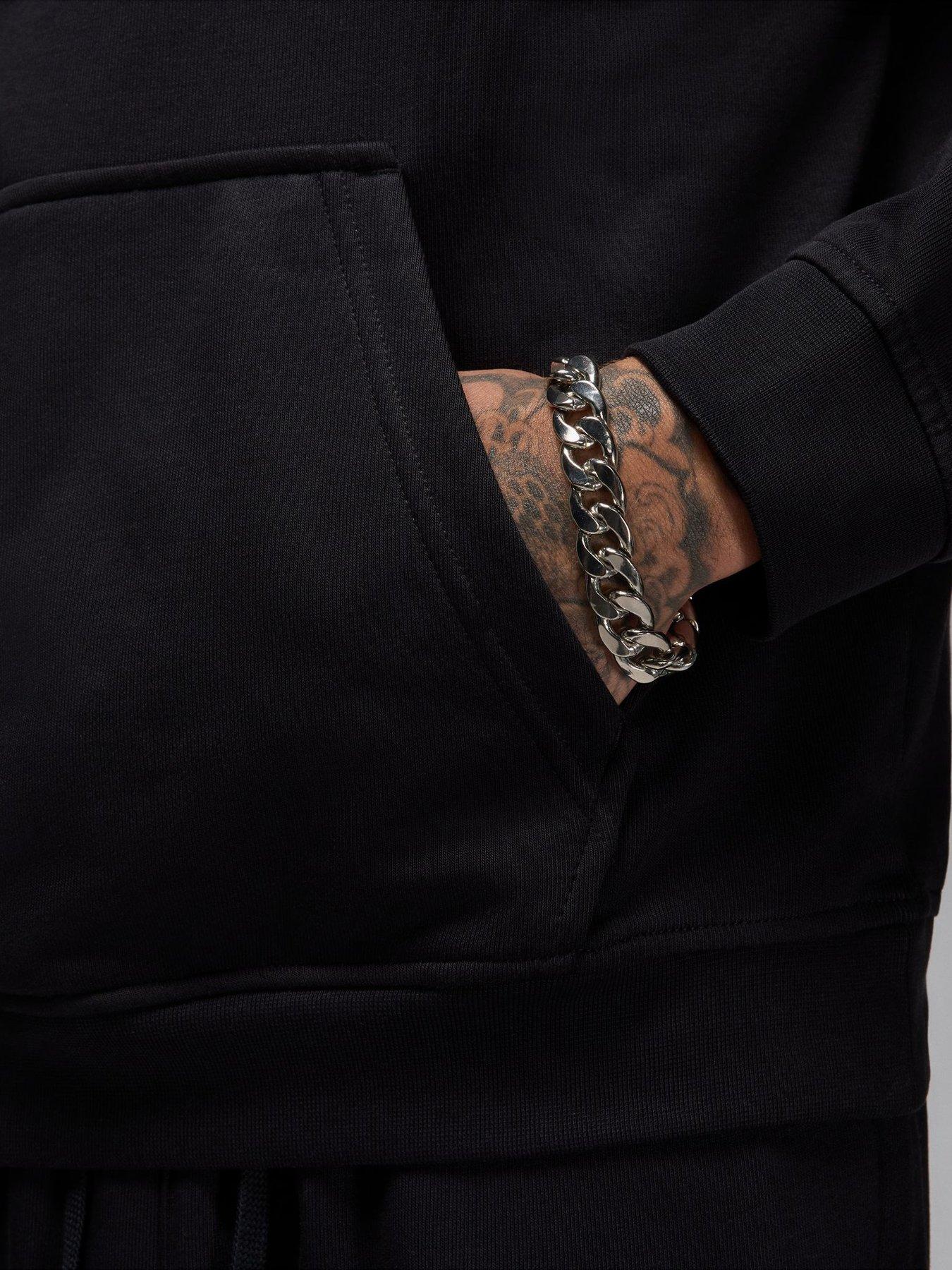 Image 5 of 6 of Jordan Nike Mens Dri-FIT Sport Pullover Hoodie - Black