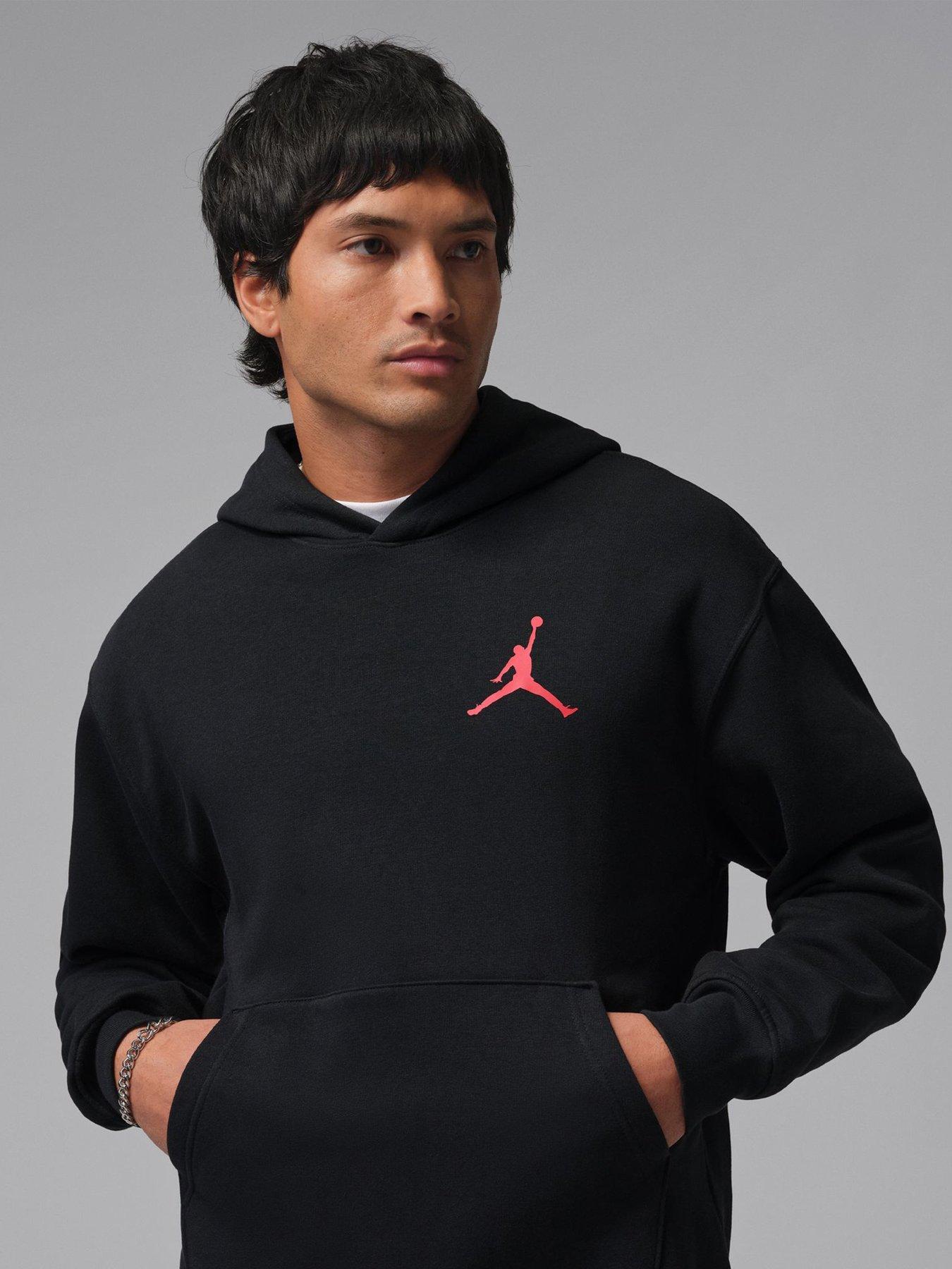 Image 1 of 5 of Jordan Nike Mens Jumpman Fleece Pullover Hoodie - Black