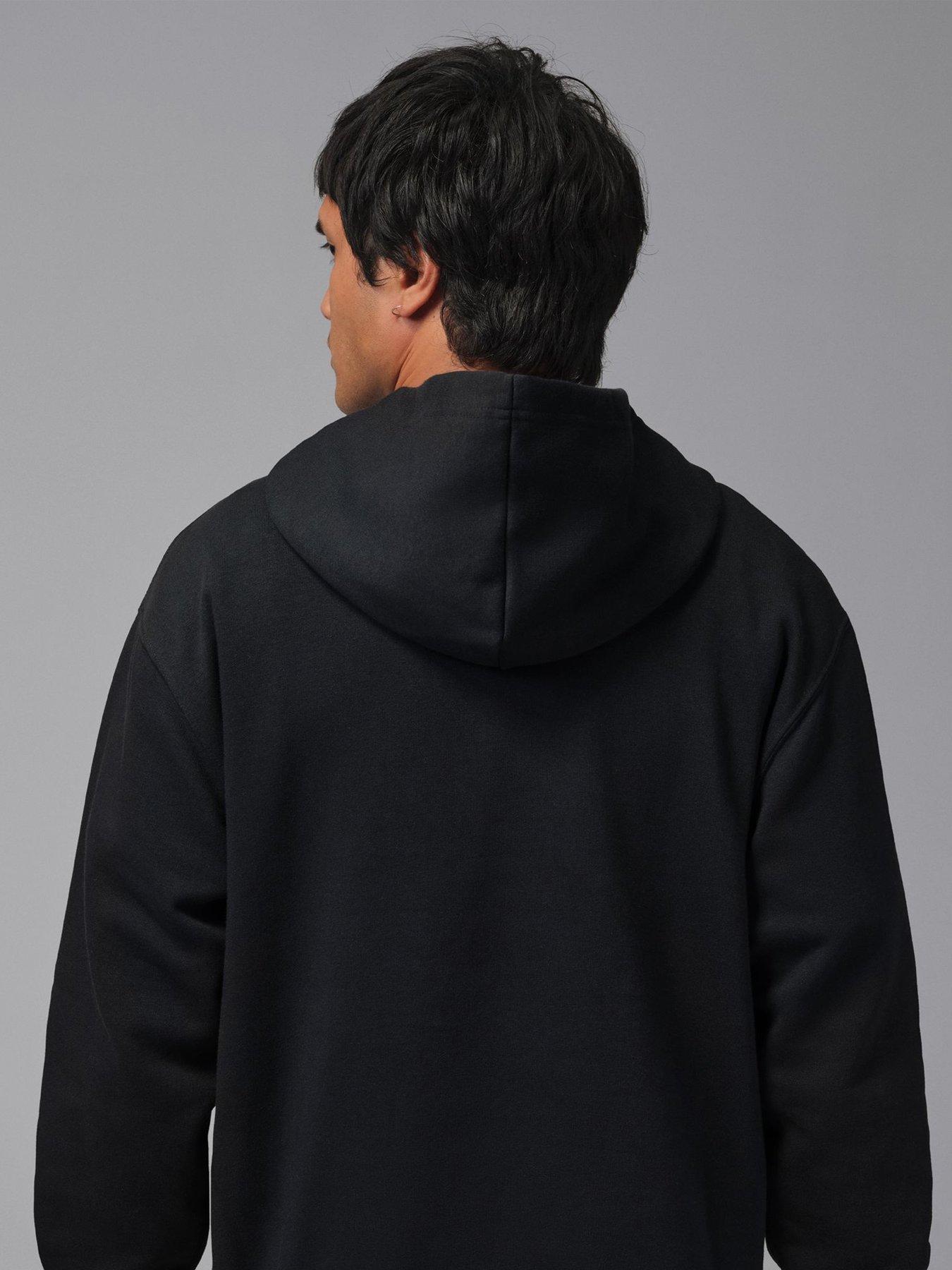 Image 2 of 5 of Jordan Nike Mens Jumpman Fleece Pullover Hoodie - Black
