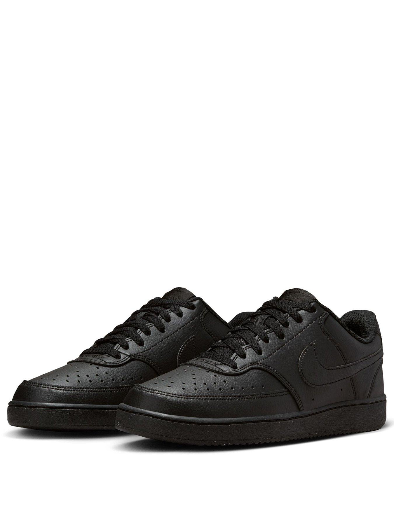 Image 2 of 8 of Nike Men's Court Vision Low Next Nature Trainers - Black