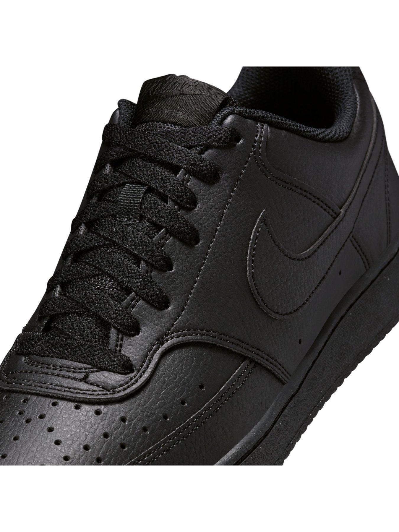Image 6 of 8 of Nike Men's Court Vision Low Next Nature Trainers - Black