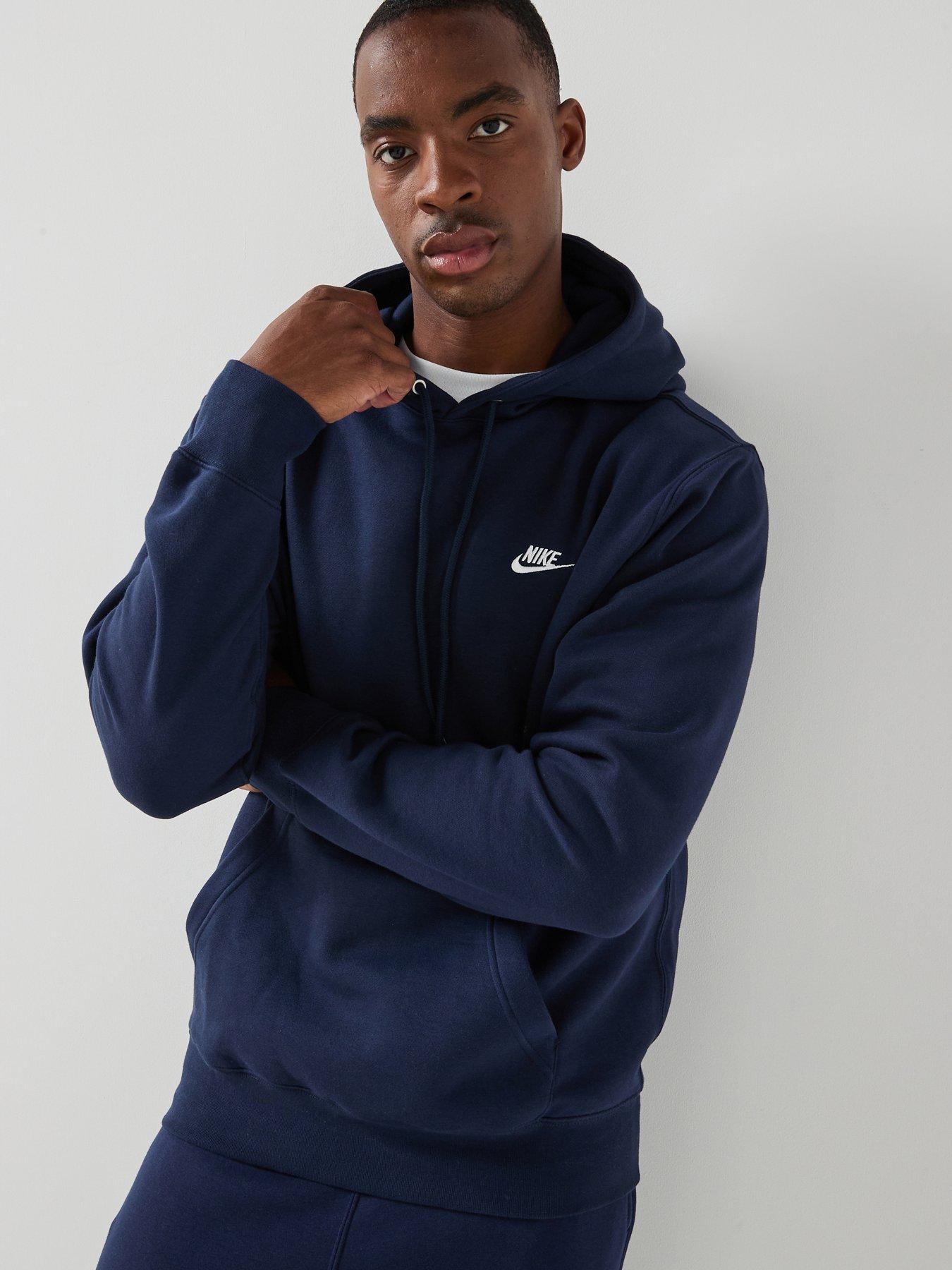 Nike Mens Club Pullover Hoodie - Blue