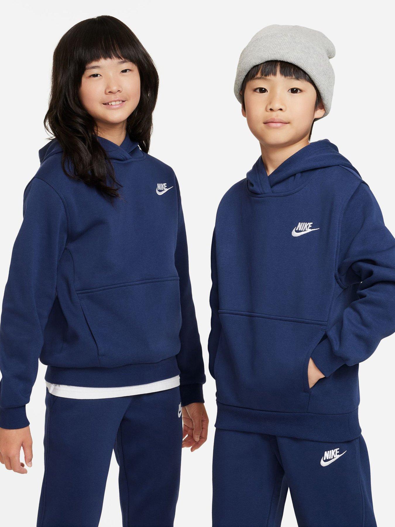 Nike Big Kids Sportswear Club Pullover Hoodie - Blue