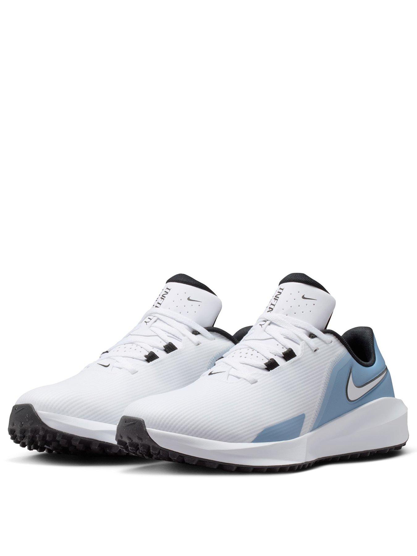 Image 2 of 6 of Nike Mens Golf Infinity Golf Trainers - White/Blue