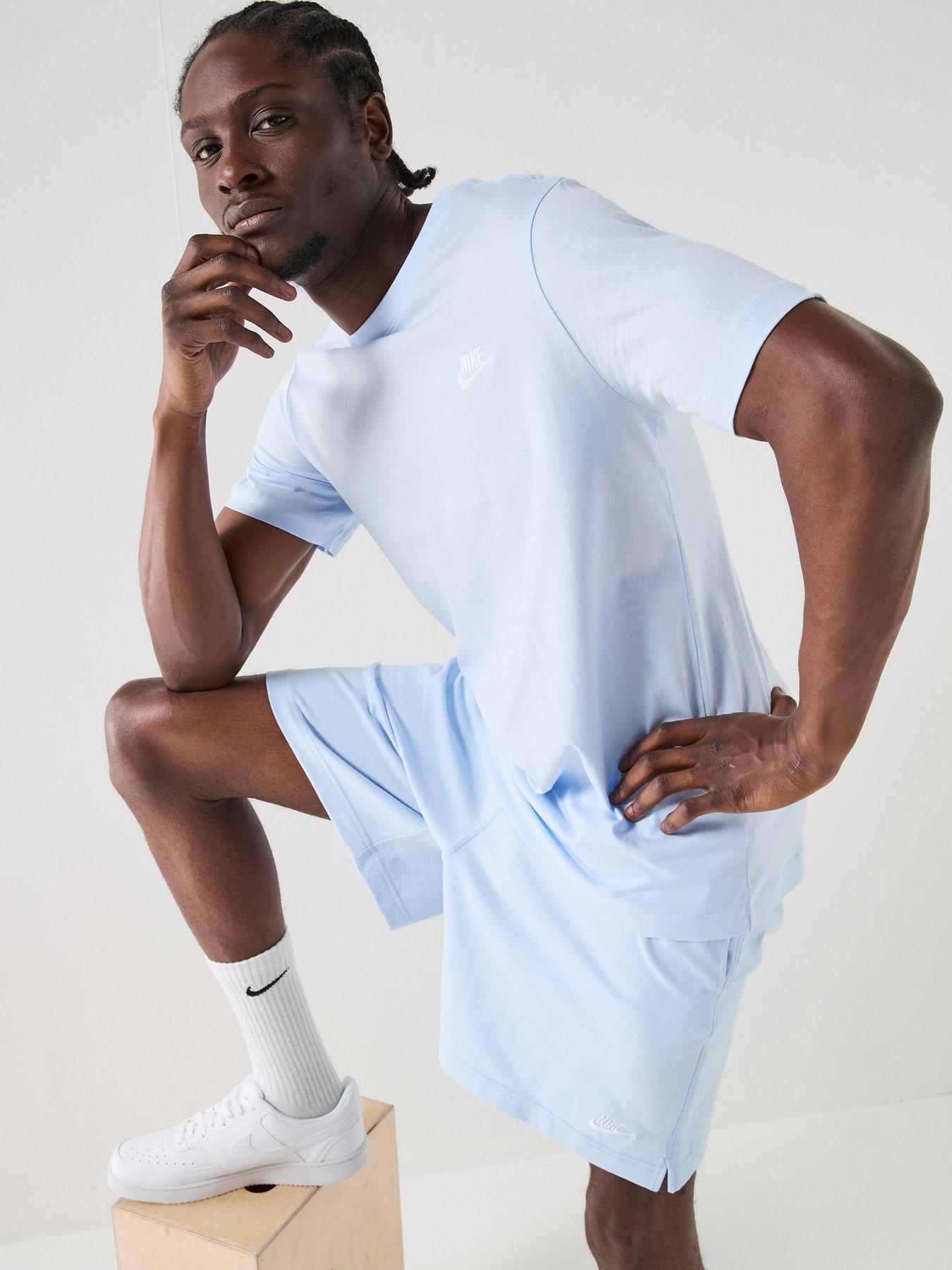 Image 4 of 7 of Nike Mens Club Knit Shorts - Blue