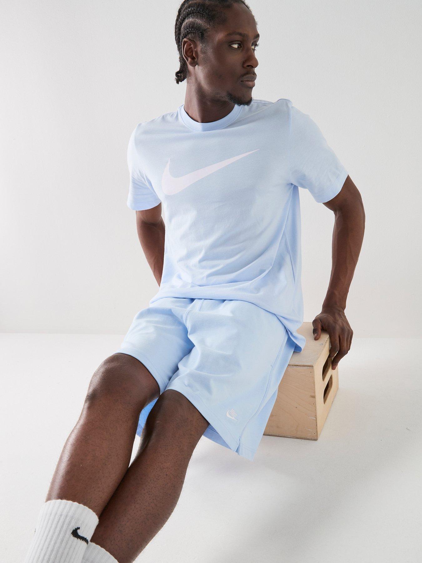 Image 6 of 7 of Nike Mens Club Knit Shorts - Blue