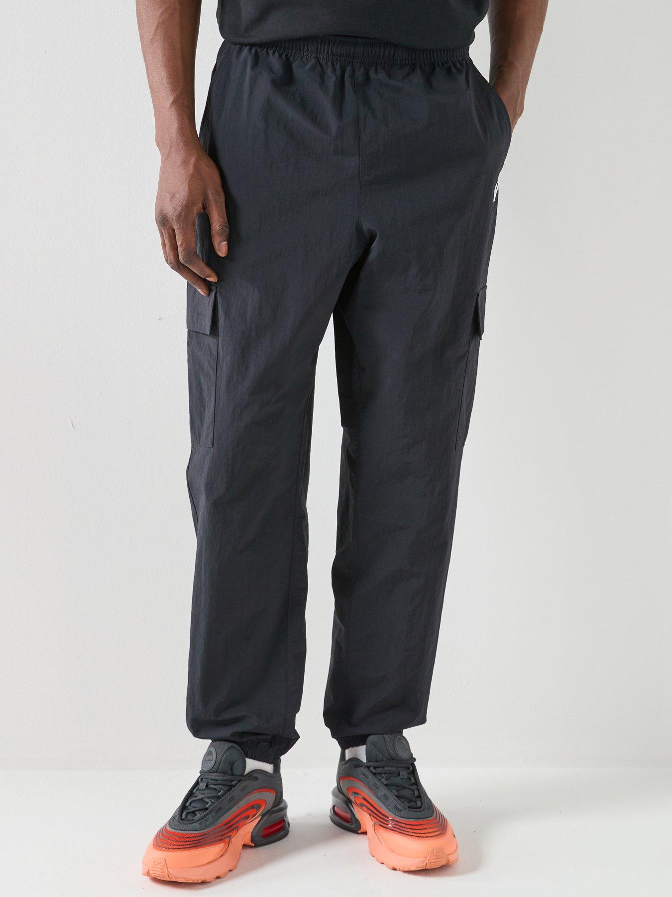 nike-mens-club-woven-cargo-pants-blackfront