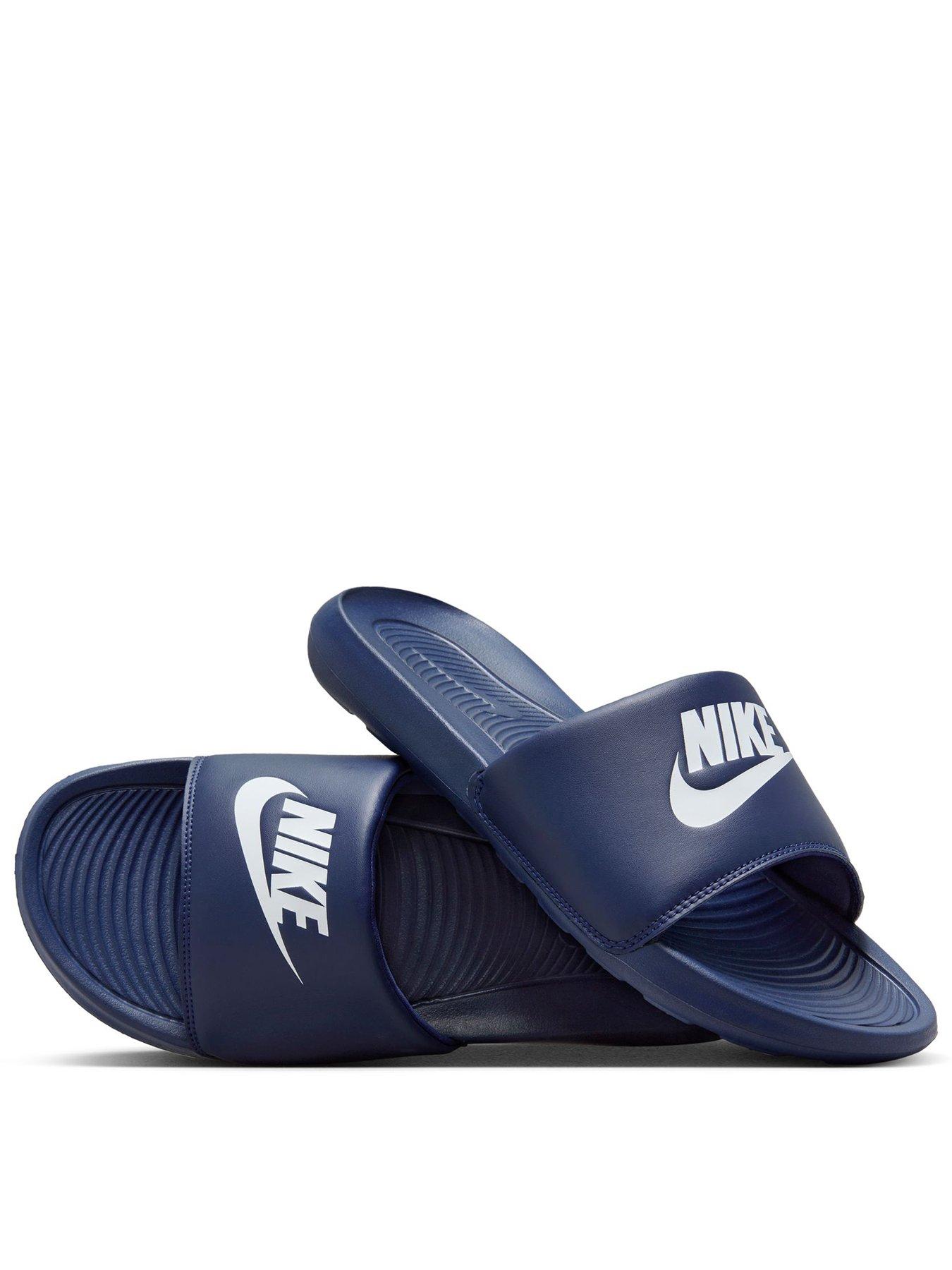 Nike Mens Victori One Slides - Blue