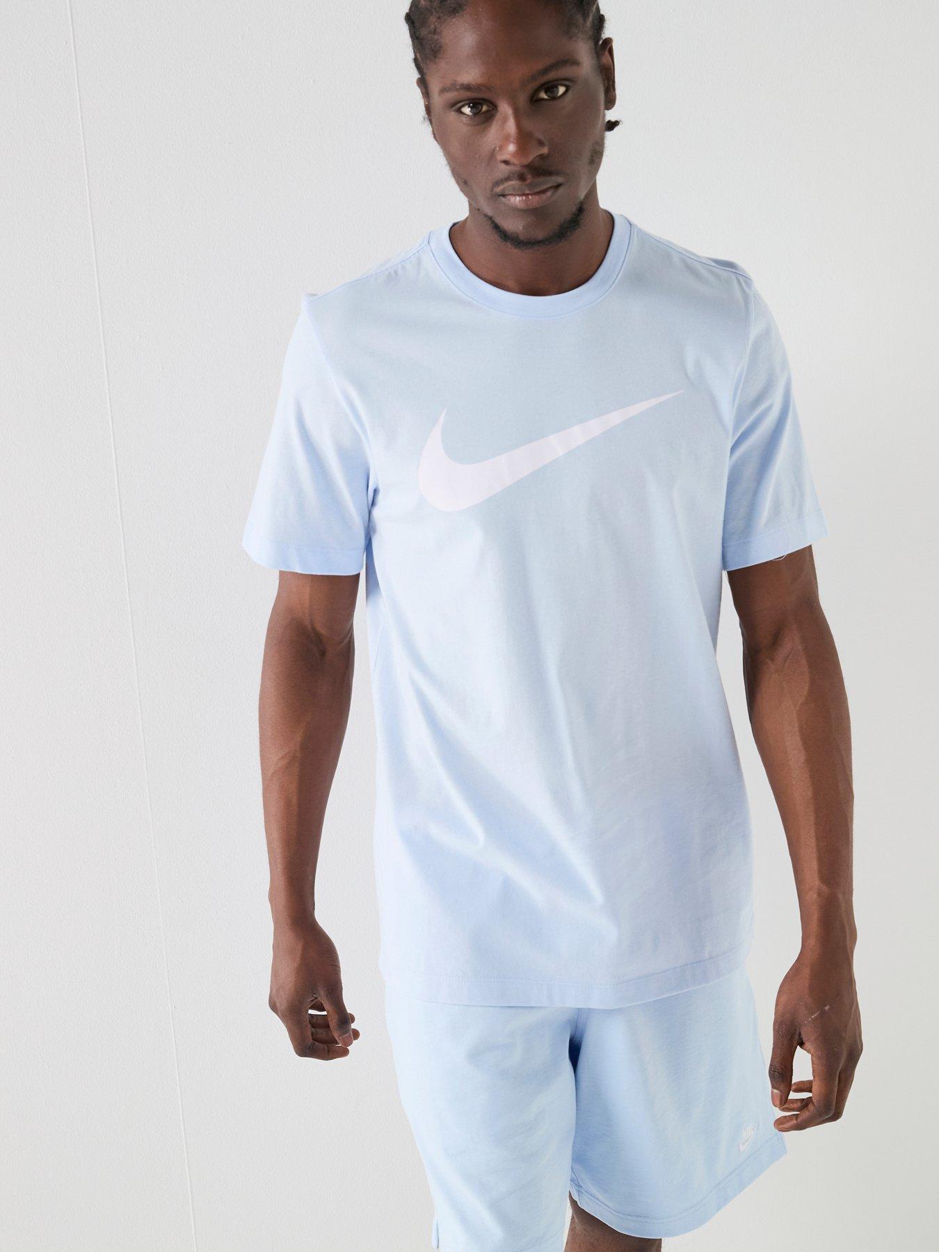 Nike Mens Sportswear Icon Swoosh T-Shirt - Blue