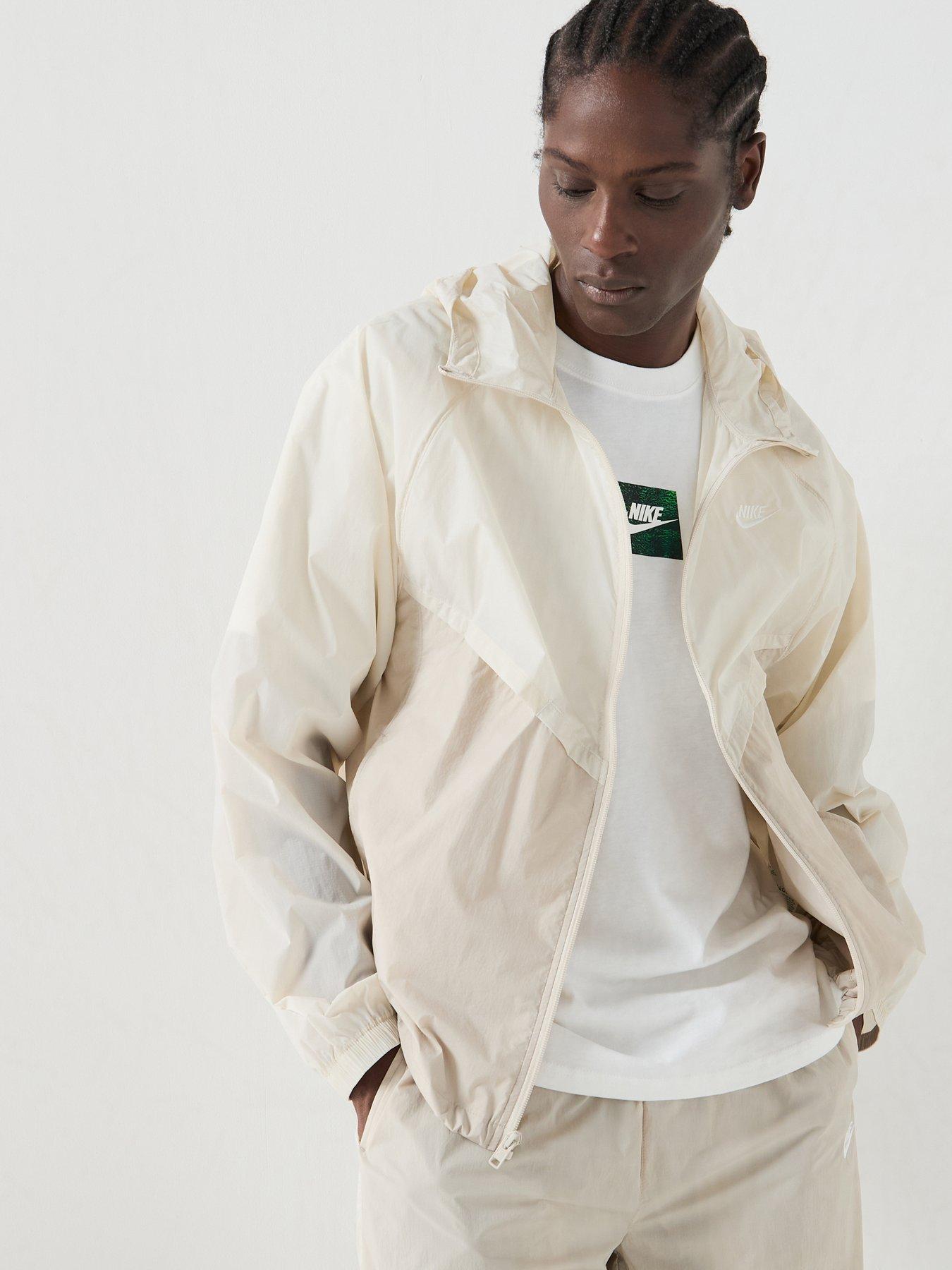 Image 1 of 6 of Nike Mens Windrunner Lightweight Unlined UV Jacket - White