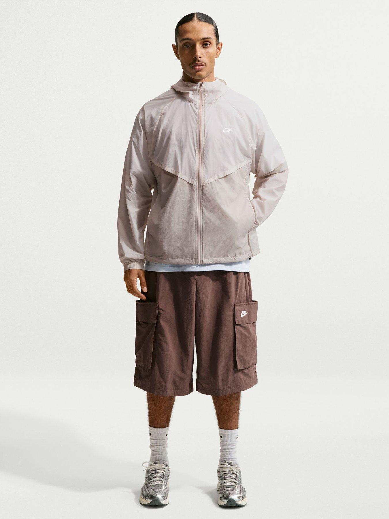 Image 3 of 6 of Nike Mens Windrunner Lightweight Unlined UV Jacket - White