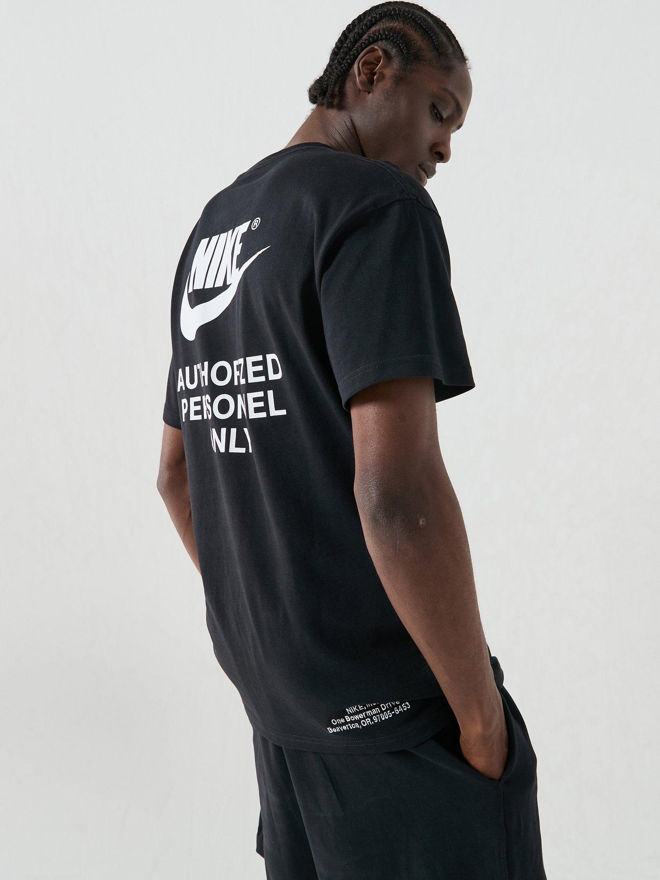 Nike Mens Sportswear Authorised Personnel T-Shirt - Black