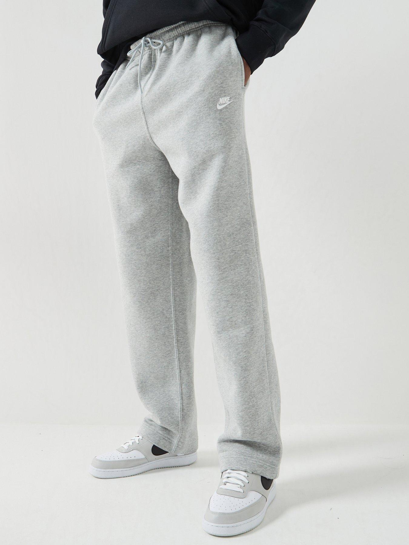 Nike Mens Club Open Hem Pants - Grey