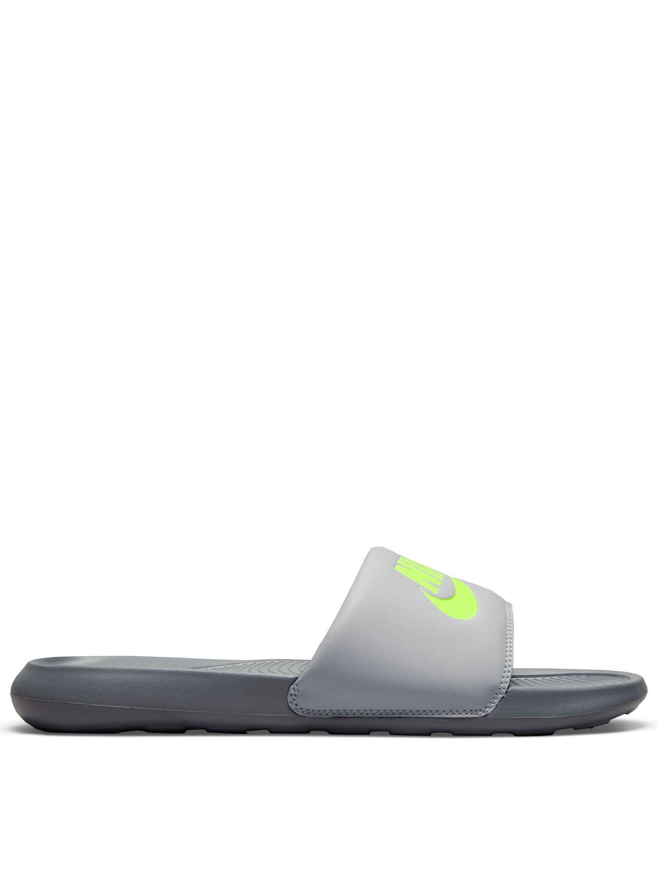 Nike Mens Victori One Slides - Grey
