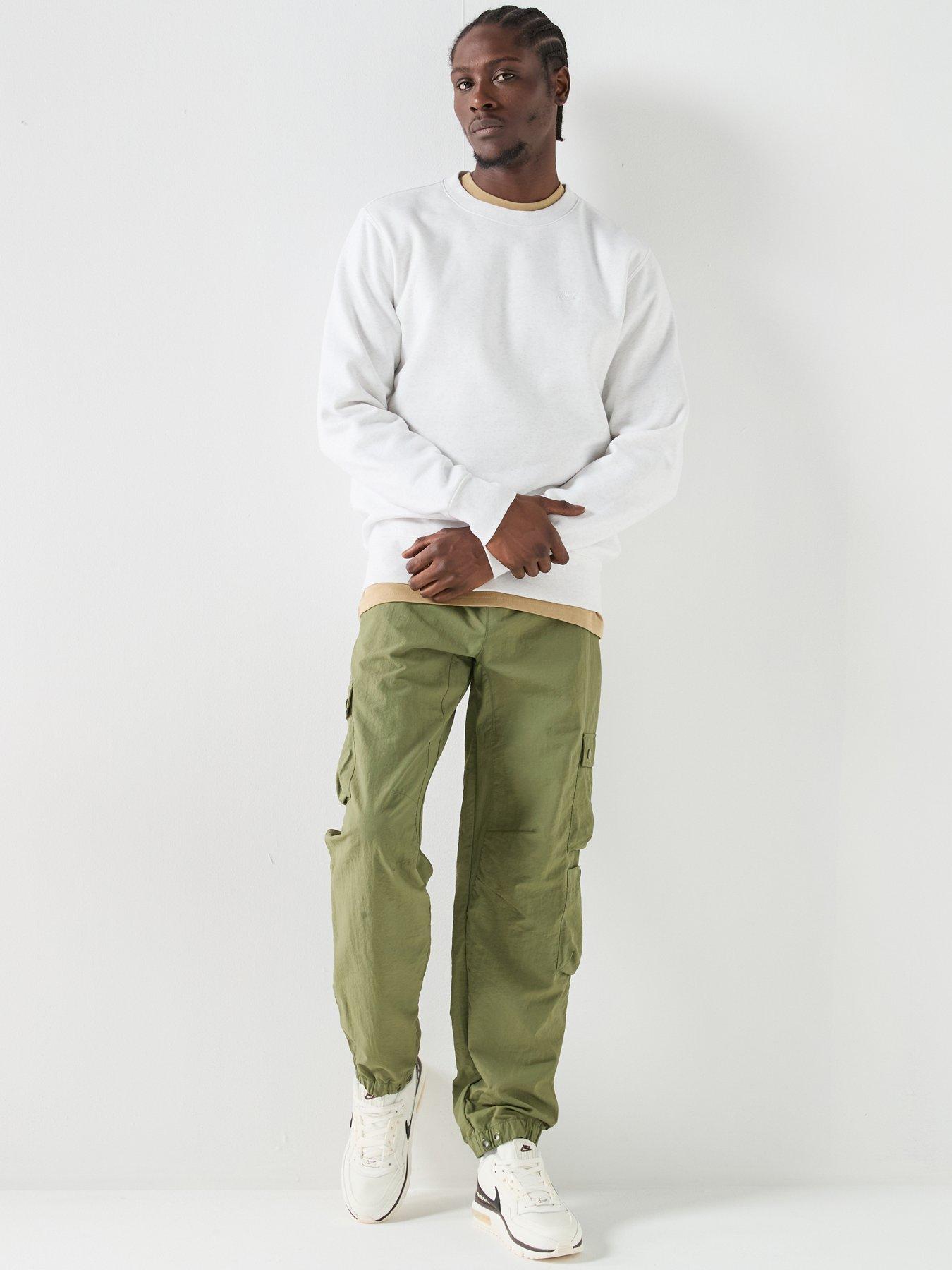 Image 3 of 5 of Nike Mens Club Crew Sweatshirt - Grey