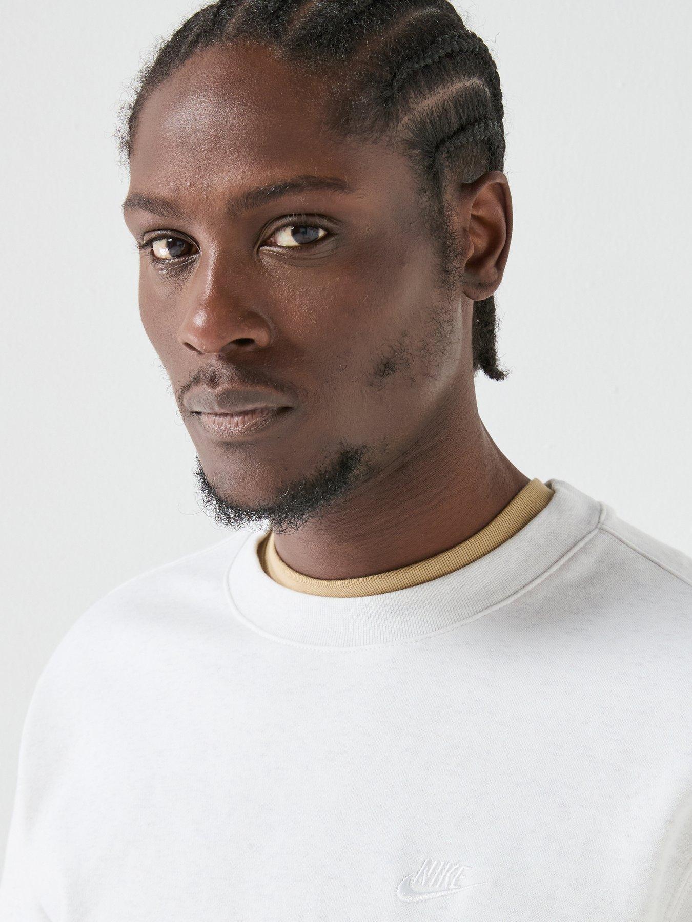 Image 4 of 5 of Nike Mens Club Crew Sweatshirt - Grey