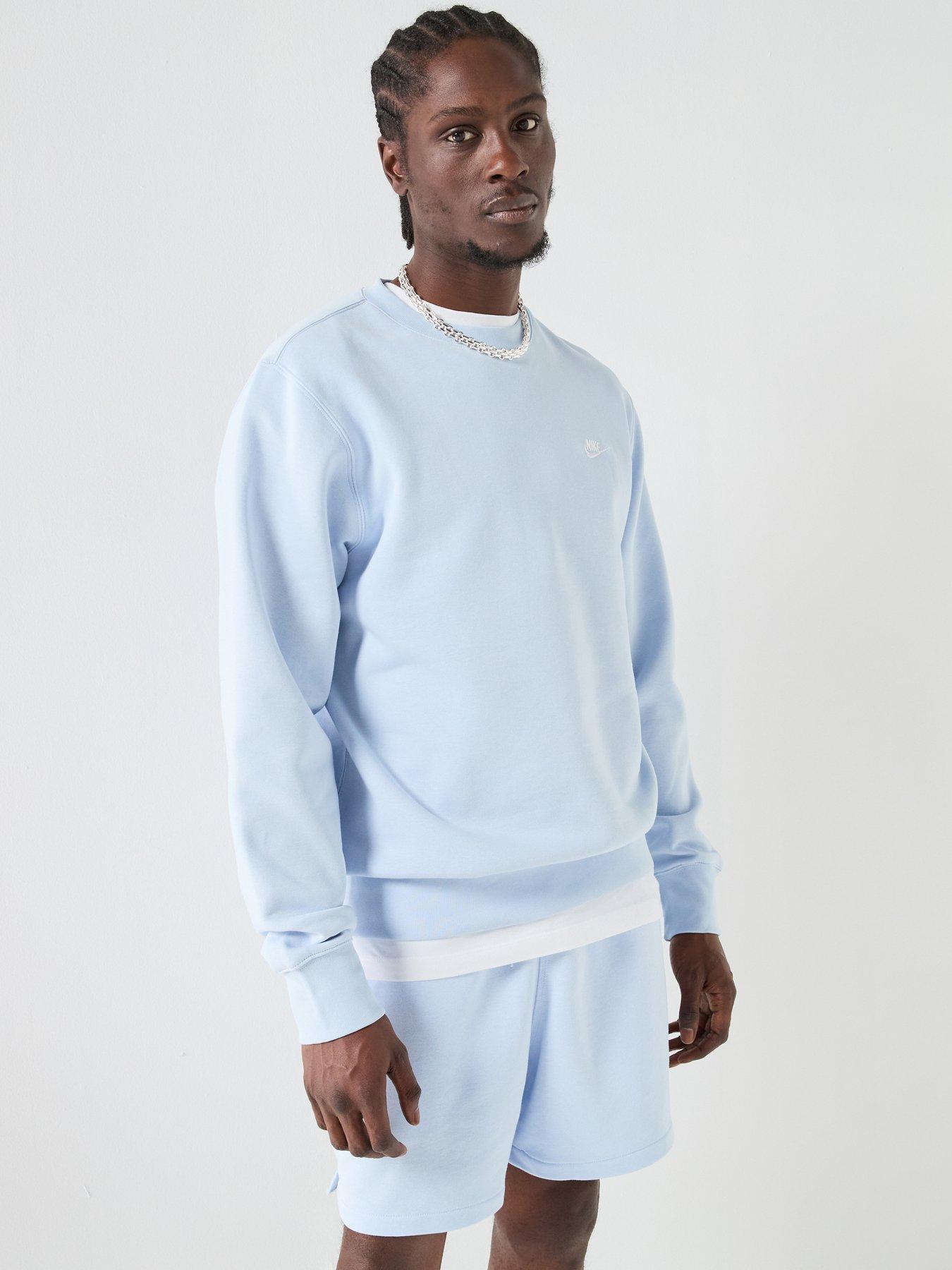 Image 1 of 6 of Nike Mens Club Crew Sweatshirt - Blue