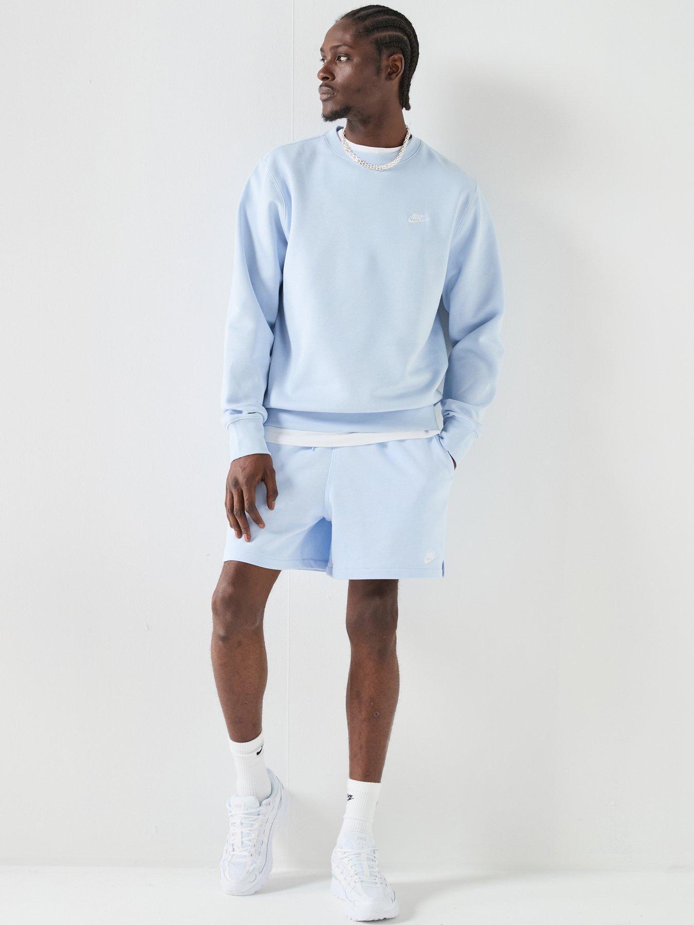 Image 3 of 6 of Nike Mens Club Crew Sweatshirt - Blue